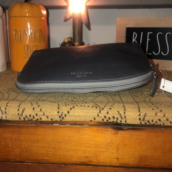 Coach Darcy Leather Cosmetic Case (Silver/Pewter) - Picture 4 of 12